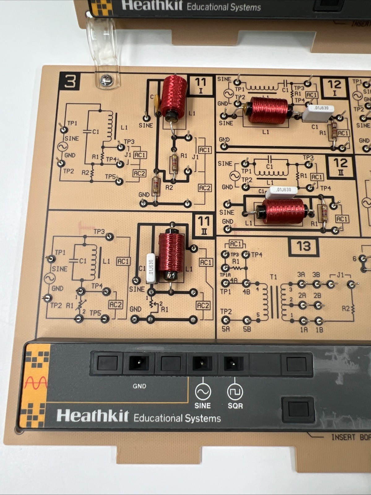 Heathkit Educational Systems ETB 6102 AC Electronics 5 Circuit boards w/Case