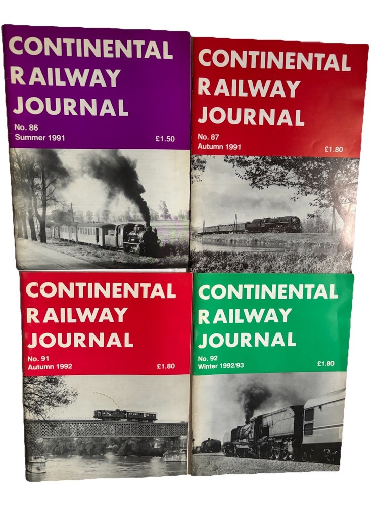 42 Continental Railway Journals Starting - 1989 - 2006. Various Dates.
