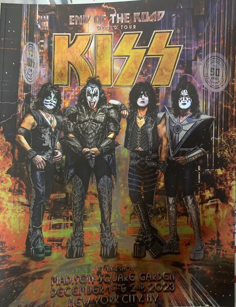 2023 KISS END OF THE ROAD TOUR PROGRAM MSG FINAL SHOWS MADISON SQUARE GARDEN