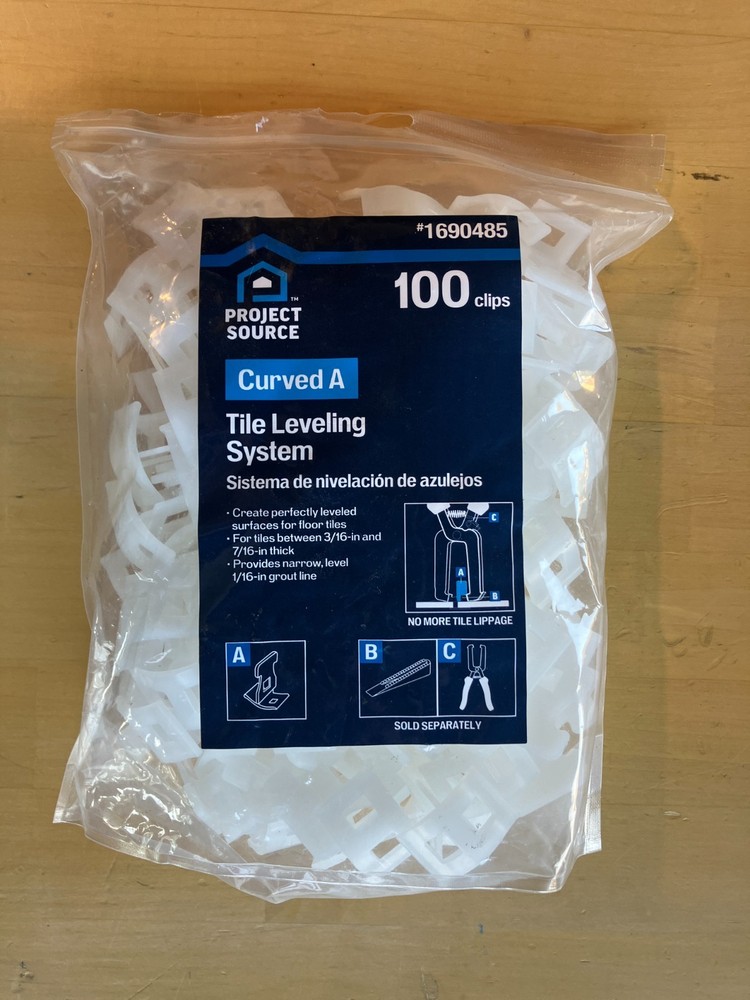 Project Source 1690485 Curved A Tile Leveling System, 100 Clips