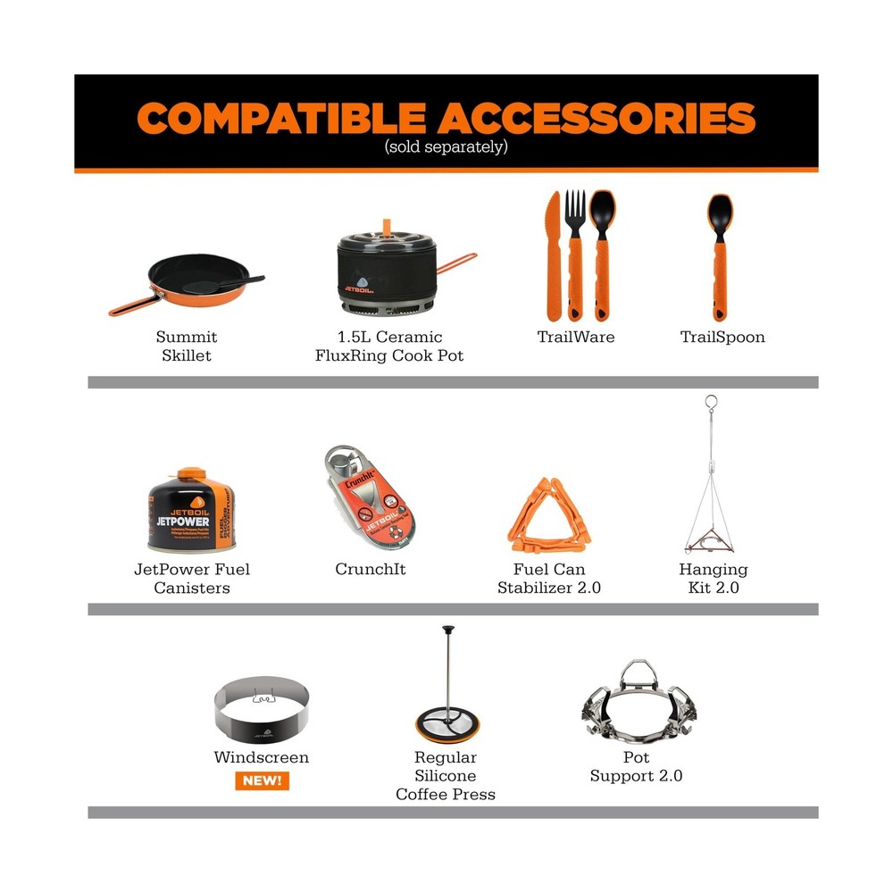 Jetboil Flash Java Portable Fast Boil Stove and Coffee Press for Camping and ...