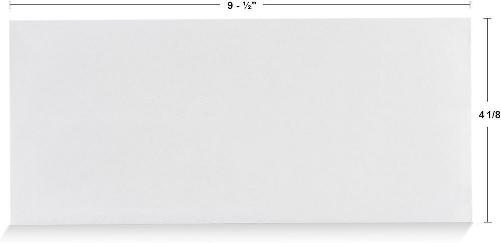 100 Count Security Envelopes | No Window, Self-Seal for Safe Mailing