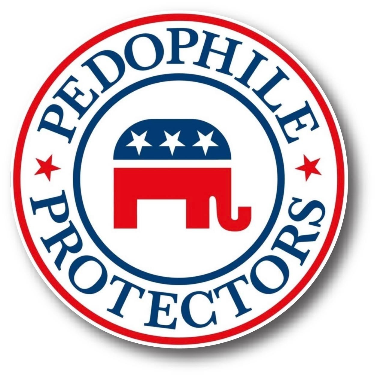 ANTI TRUMP Anti Republican GOP Outdoor Safe Election Bumper Sticker