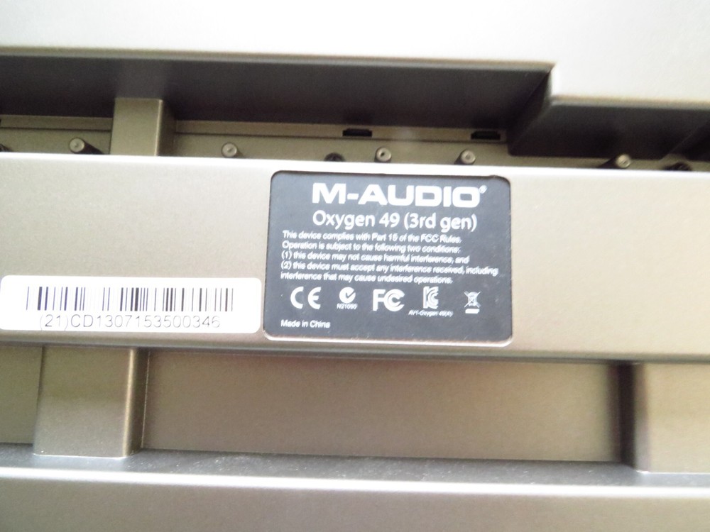 M-Audio Oxygen 49 Key USB MIDI Electronic Keyboard Controller 3rd Gen w/ Manual