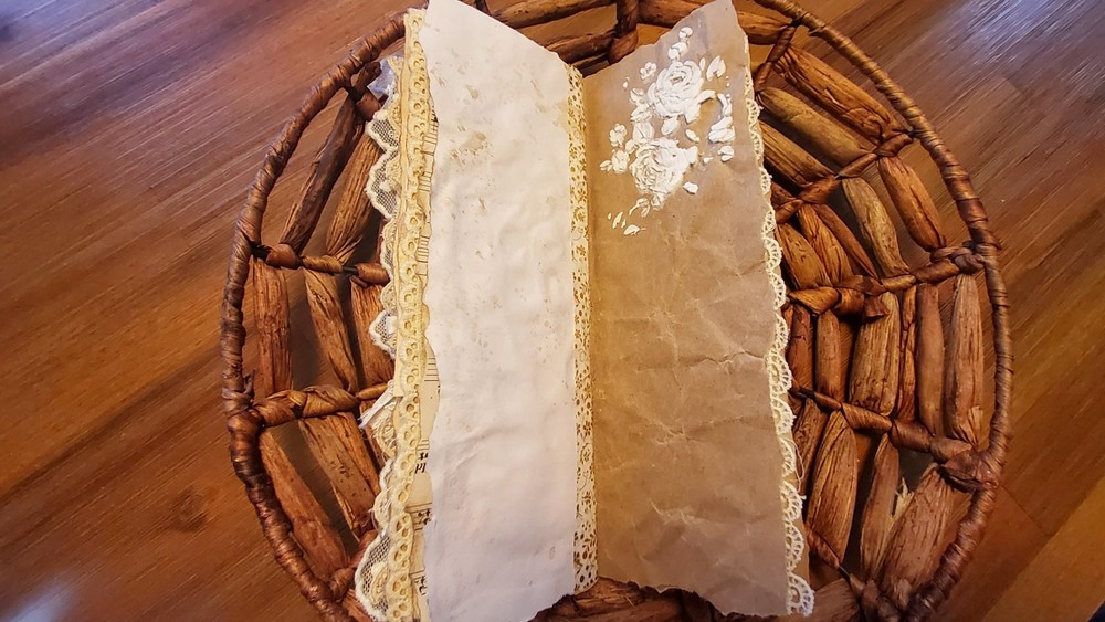 Shabby Slim Journal Handmade