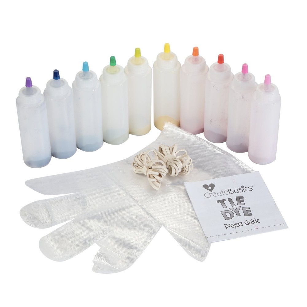 Create Basics 10 Color Tie Dye Kit, Rainbow Colors