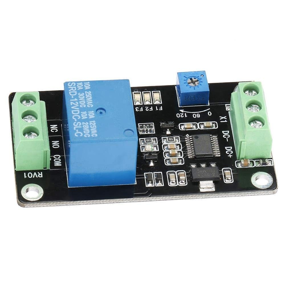 DC 5V/12V/24V Delay Timer Relay, Self-Locking On Off Time Switch Super...