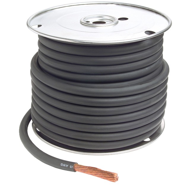 Bulk Battery Cable - Color: Red - Style: Battery Components