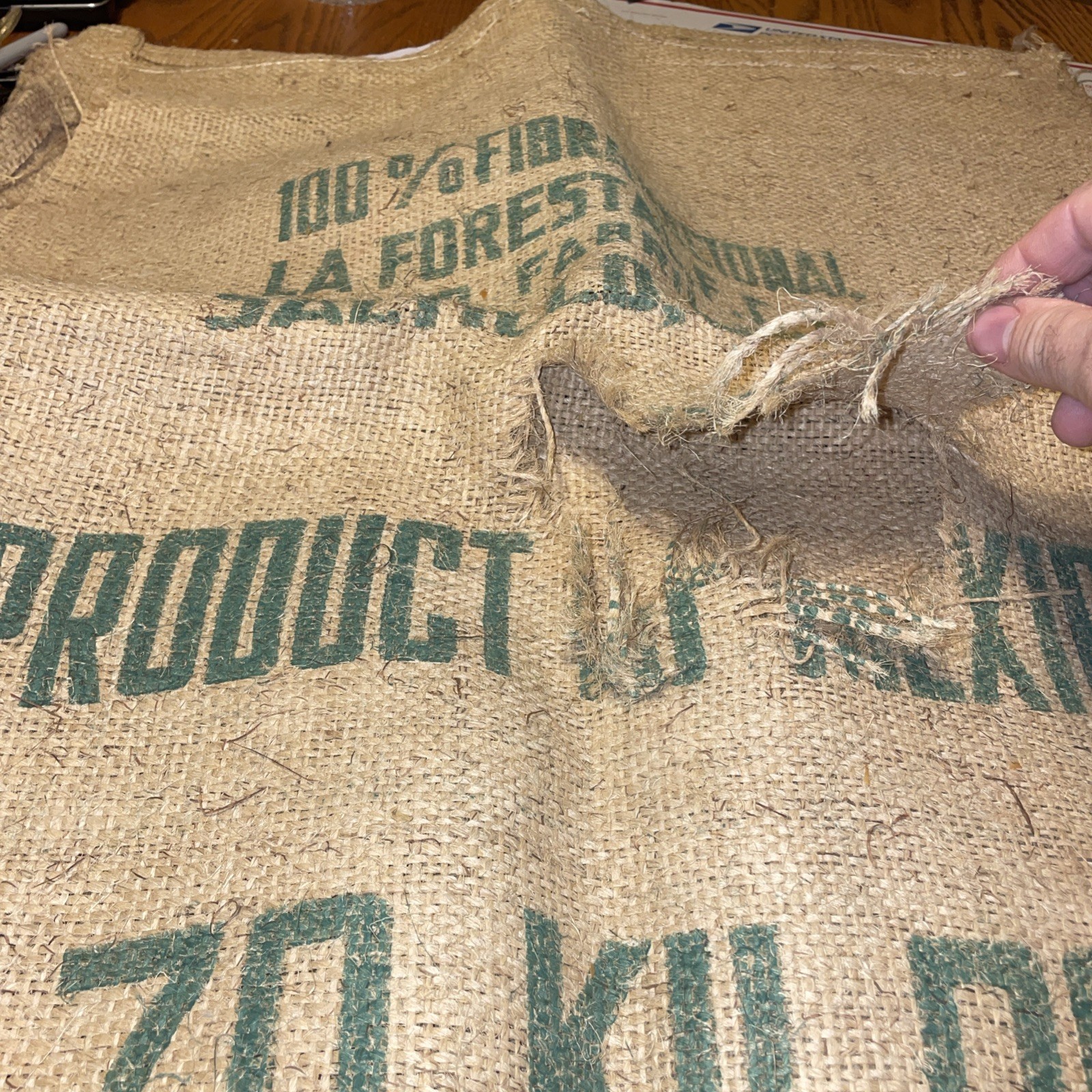 4 Vtg Coffee Bean Sack Bag Bemex Tapachula Prima Alvaro Mexico Jute Burlap Bags