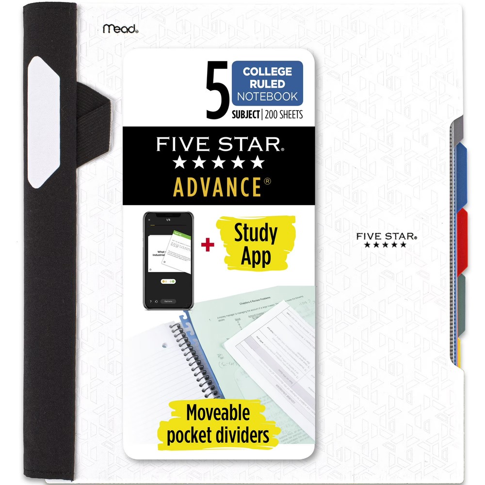 College ruled notebook spiral bound for school notes