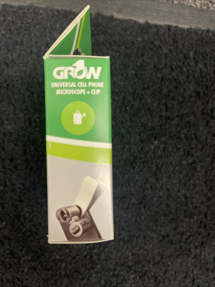 Grow1 Universal Cell Phone Microscope + Clip. 60x Power