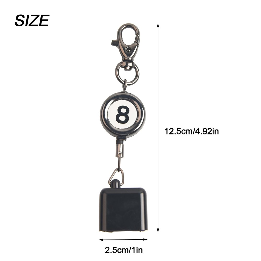 Billiard Chalk Holder，Pool Chalk Holder with Retractable Key Pool Table Acces...