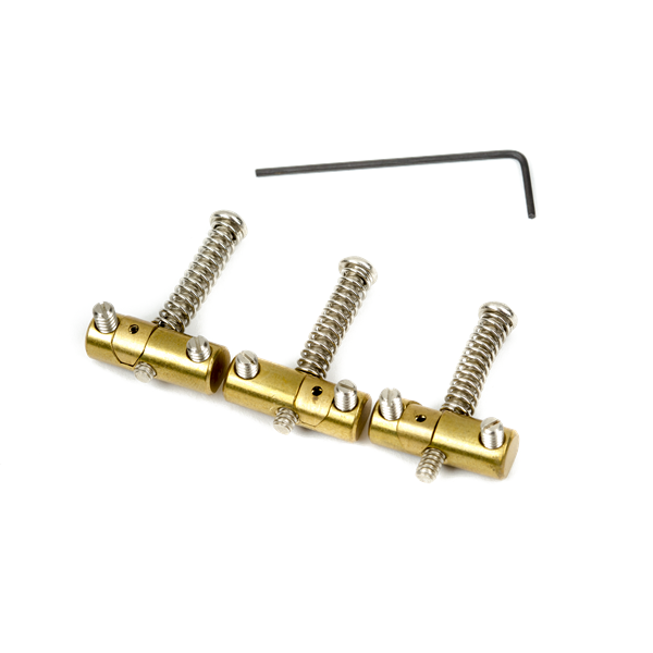 Fender Movable Intonating Tele Saddle Kit Brass