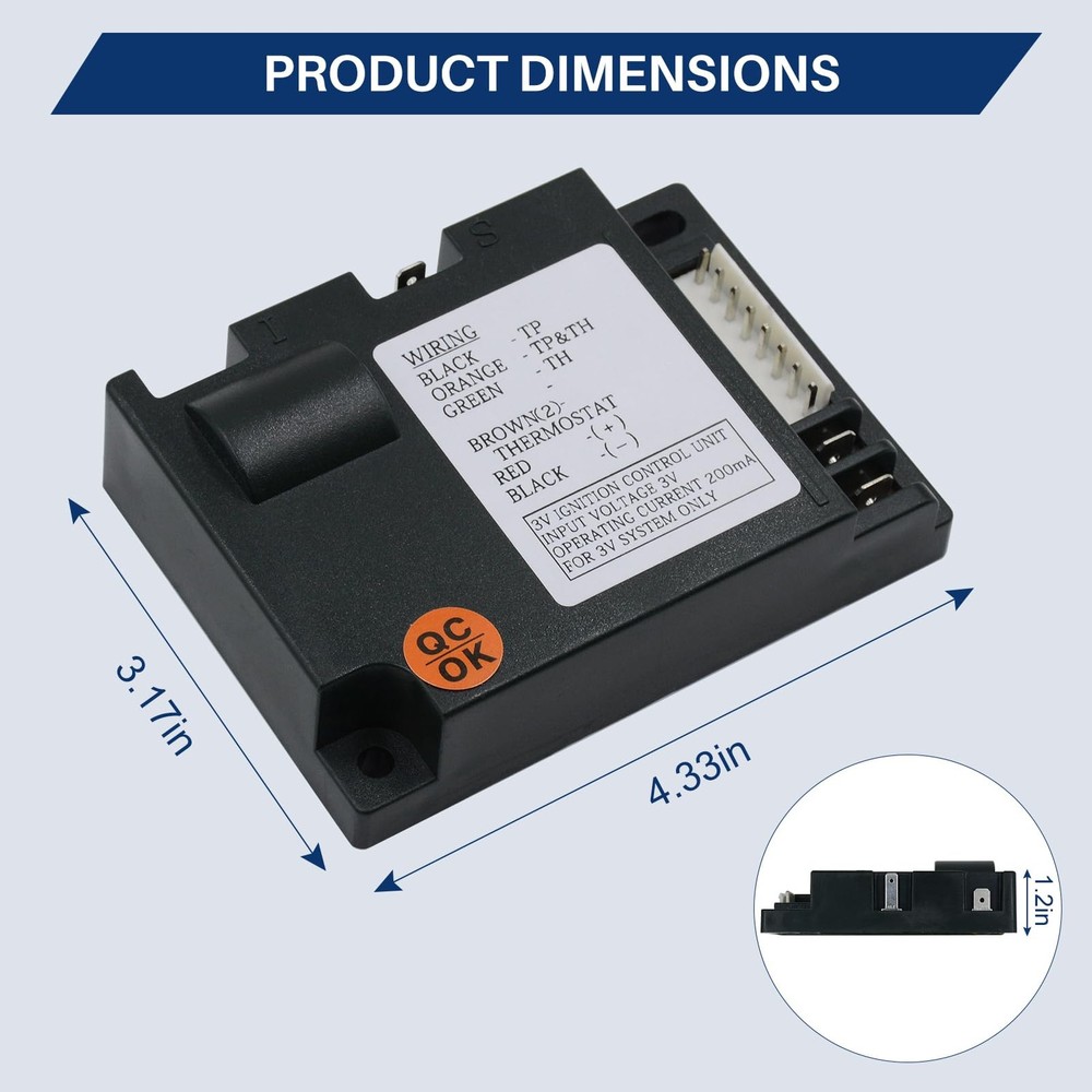 Fireplace Electronic IPI Control Module, Gas Fireplace Ignition Module for He...