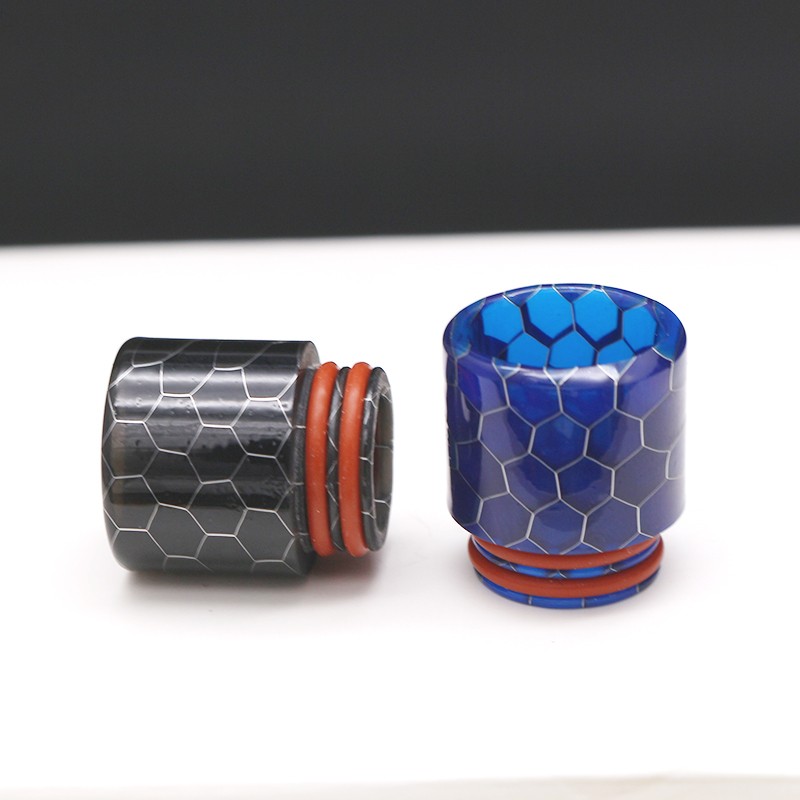 810 Resin Drip Tip Snake Pattern Universal Fit Random 3PCS