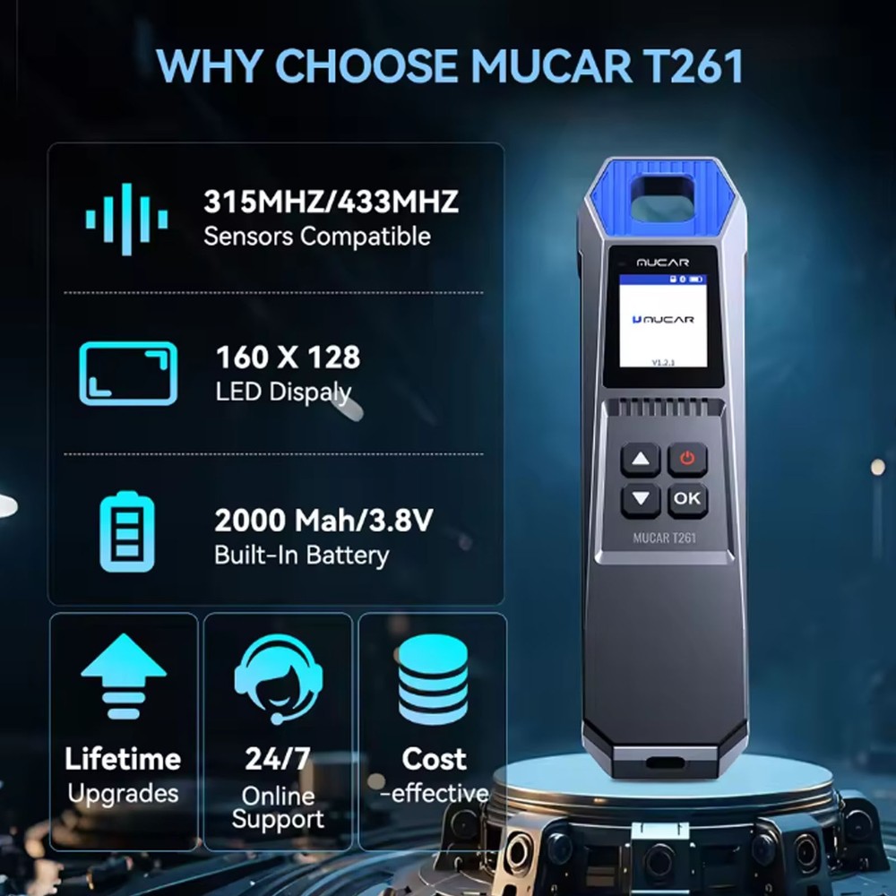 THINKSCAN 689BT+T261 TPMS Tool Free Update Bidirectional OBD2 Scanner ECU Coding