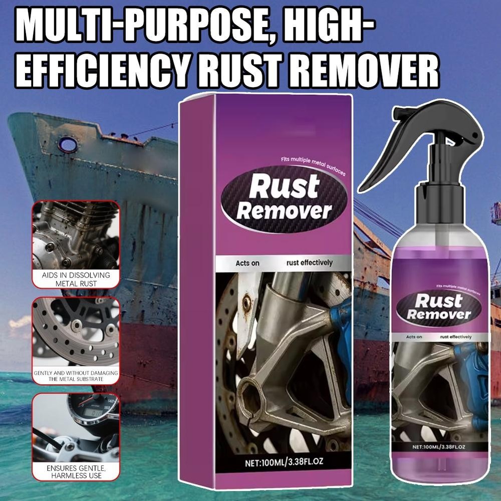 Car Rust Removal Spray Rust Remover Rust Inhibitor Derusting Spray Multipurpos ☆
