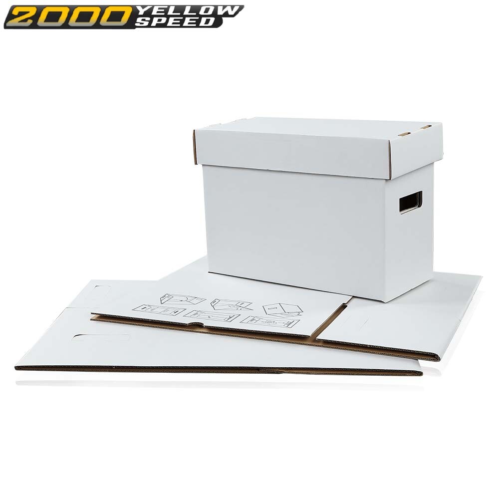 Comic Books Storage Boxes Short Holds 150-175 Stackable Durable Archive 10Pcs