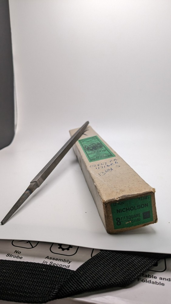 2 PACK Nicholson 8" Long, Smooth Cut, Square 13081