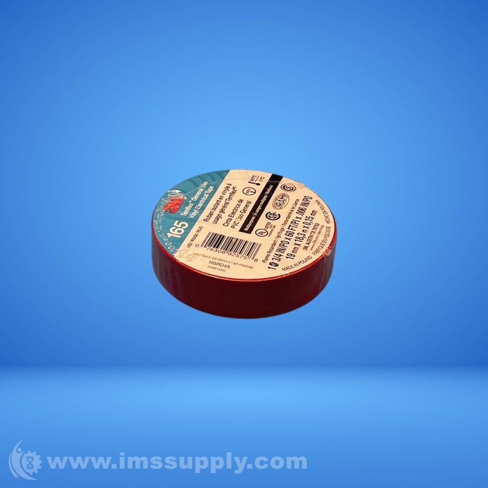 3M Temflex 165RD4A Red Electrical Tape FNIP