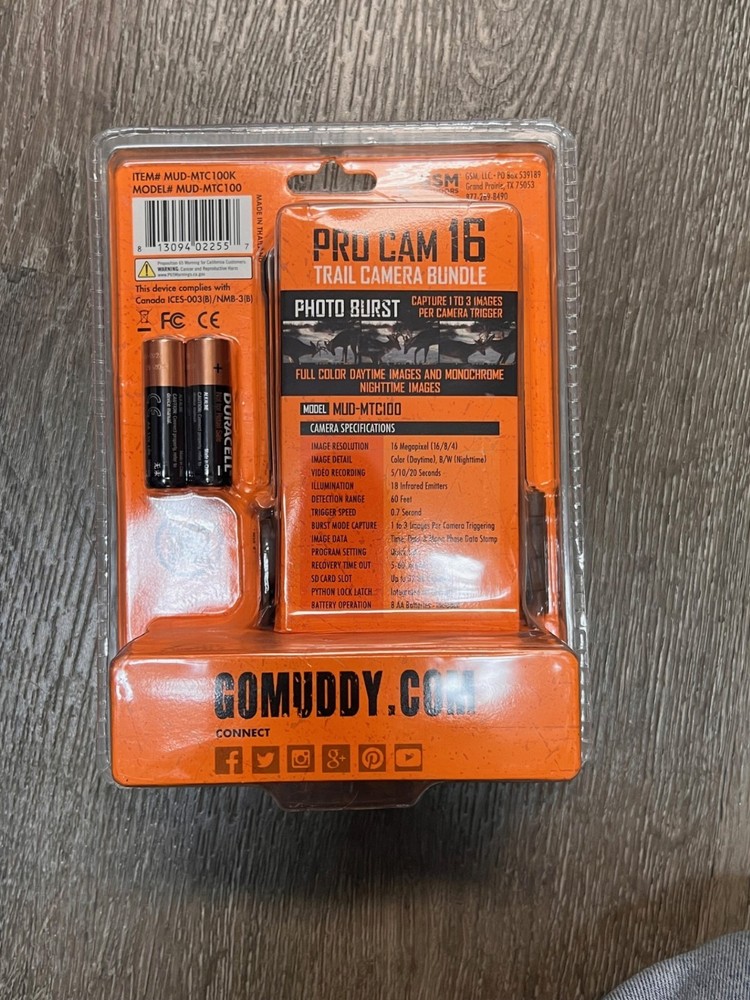 MUDDY Pro Cam 16 Trail Camera Bundle