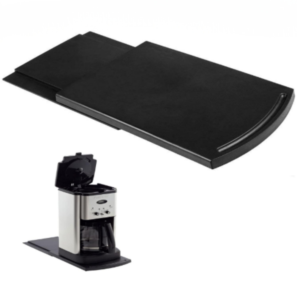 Sliding Tray for Coffee Maker Kitchen Appliance – 12” Countertop Roller Mat