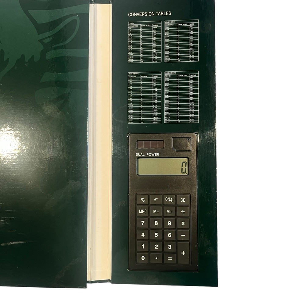 Rhino Green A4 Calculator Notebook Grid Graph Paper Working School Learning
