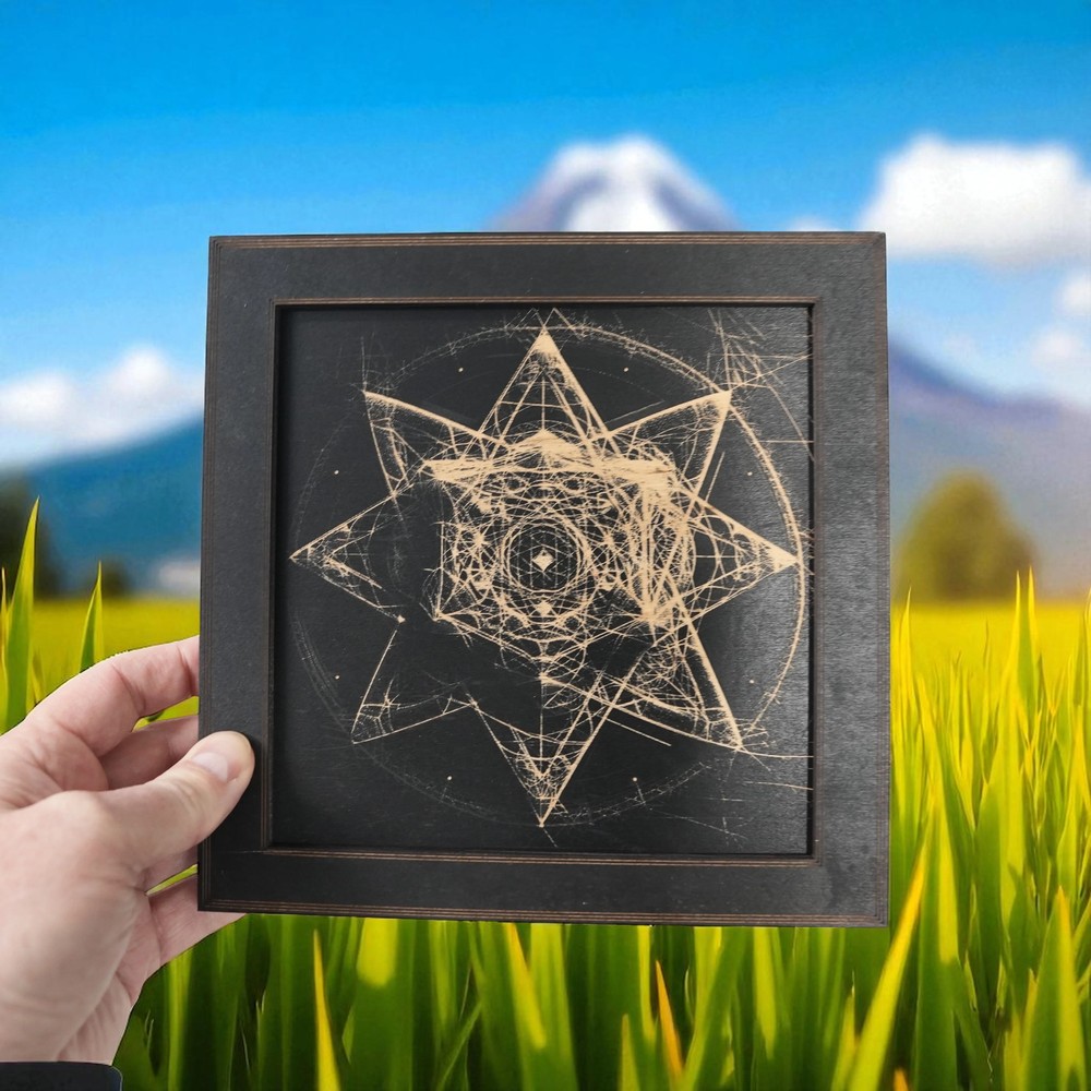Framed Art - Organic Merkaba