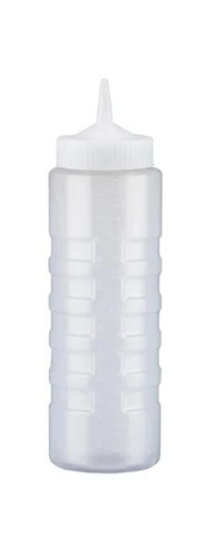 New 24 oz Vollrath 4924-13 Clear Squeeze Bottle Dispenser Wide Mouth Opening