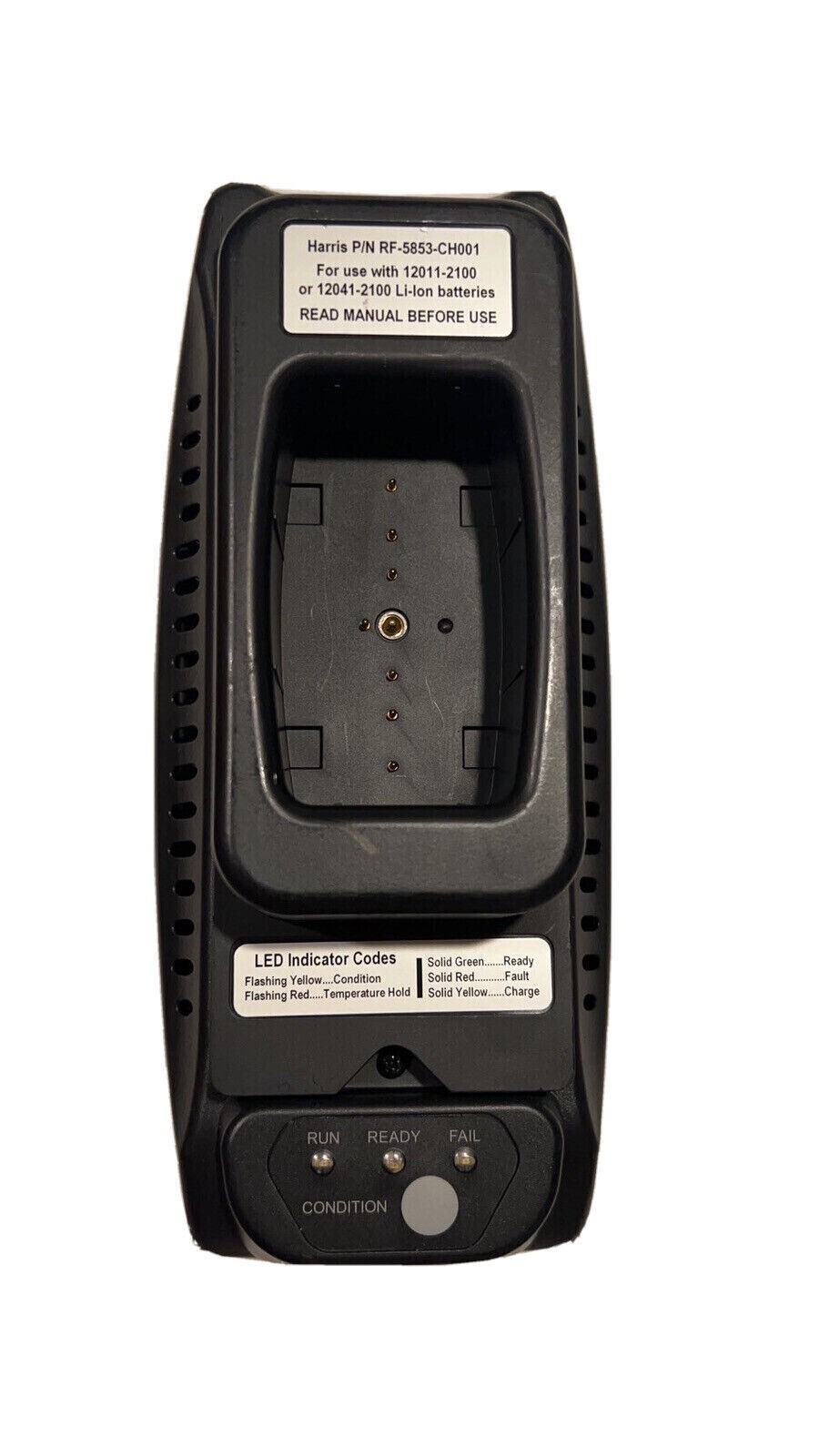 HARRIS RF-5853-CH001 BATTERY CHARGER MILITARY RADIO No Cable