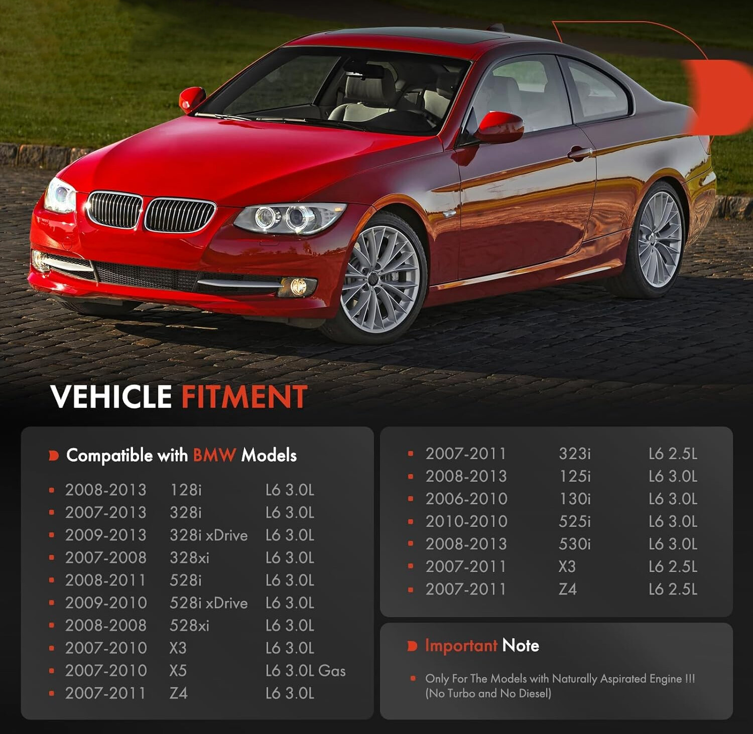 Upgrade ALUMINUM Valve Cover for BMW N52 E70 E82 E90 E91 328i 528i 128i X3 X5 Z4