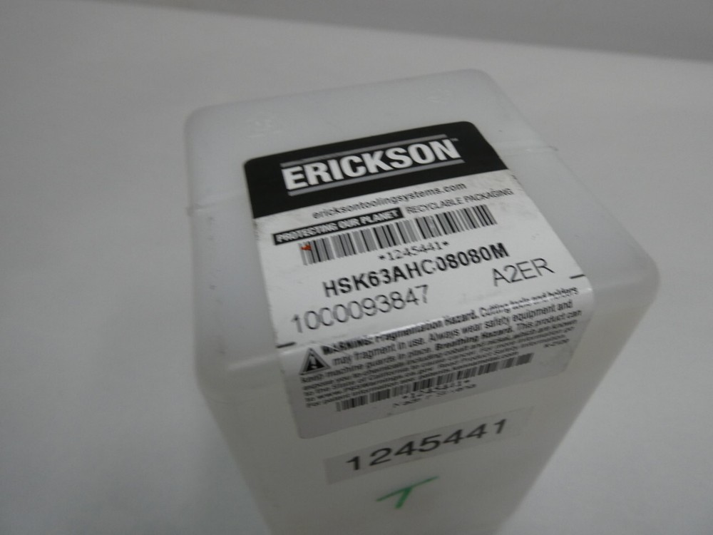 Erickson HSK63AHPVTT08080M Tool Holder