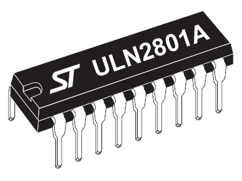 (24) ULN2801A 8-Section Darlington TRANSISTOR Array by ST / SGS-Thomson