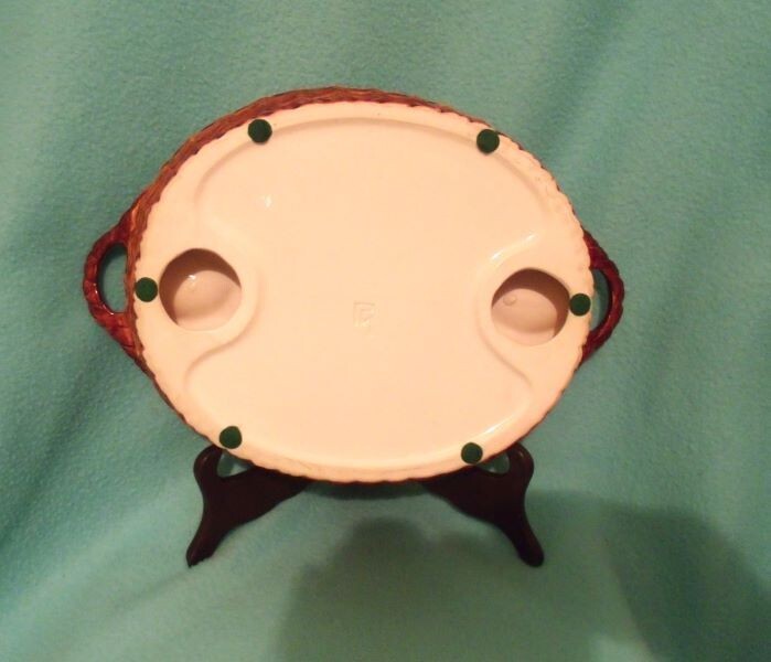 Deviled Egg Ceramic Serving Basket