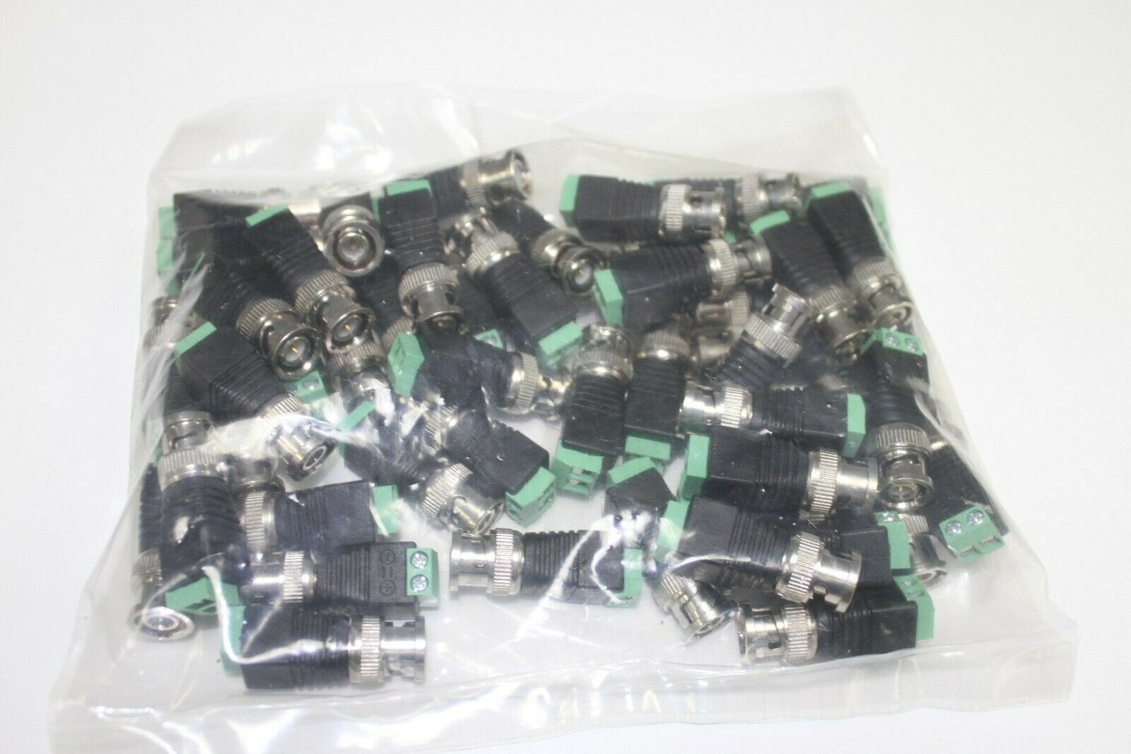 100 pcs Coax Cat5/Cat6 To Camera CCTV BNC Video Balun Coaxial Connector Screw