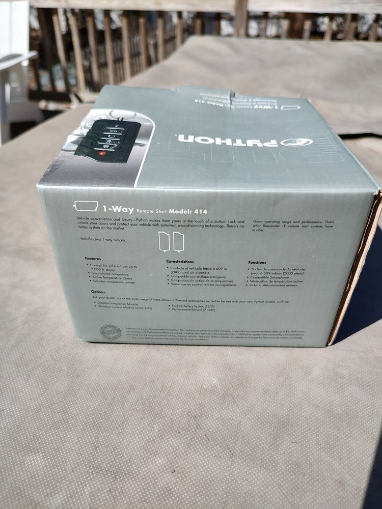 Python 1-Way Remote Start System Model: 414 BRAND NEW