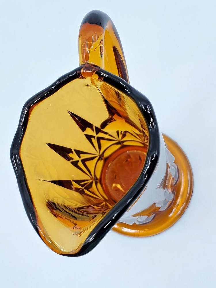 Dark Amber Childs Mini Glass Pitcher
