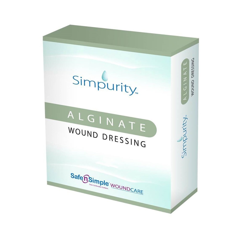 Simpurity Alginate Dressing 2 X 2'' Sterile 10 per Box