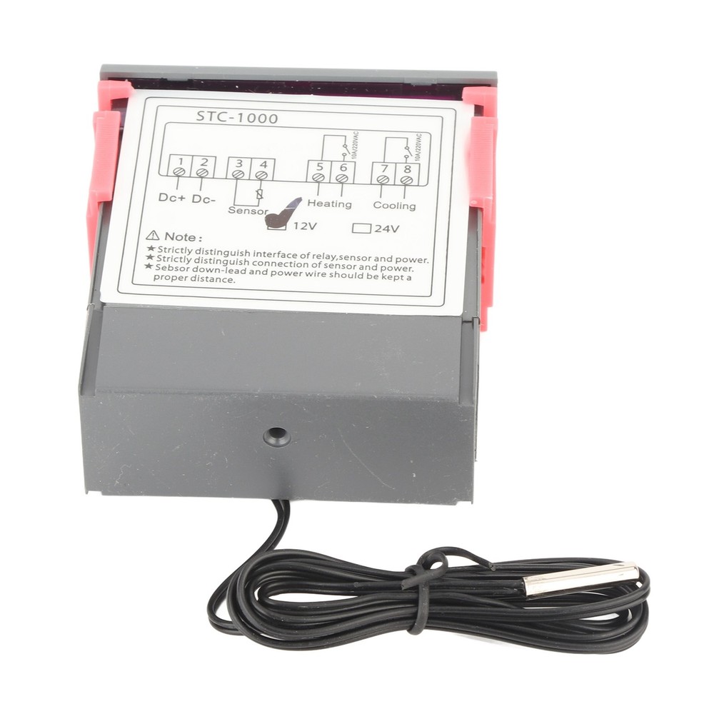 Digital Temperature Controller With Sensor STC-1000 Accurate Cooling And Hea