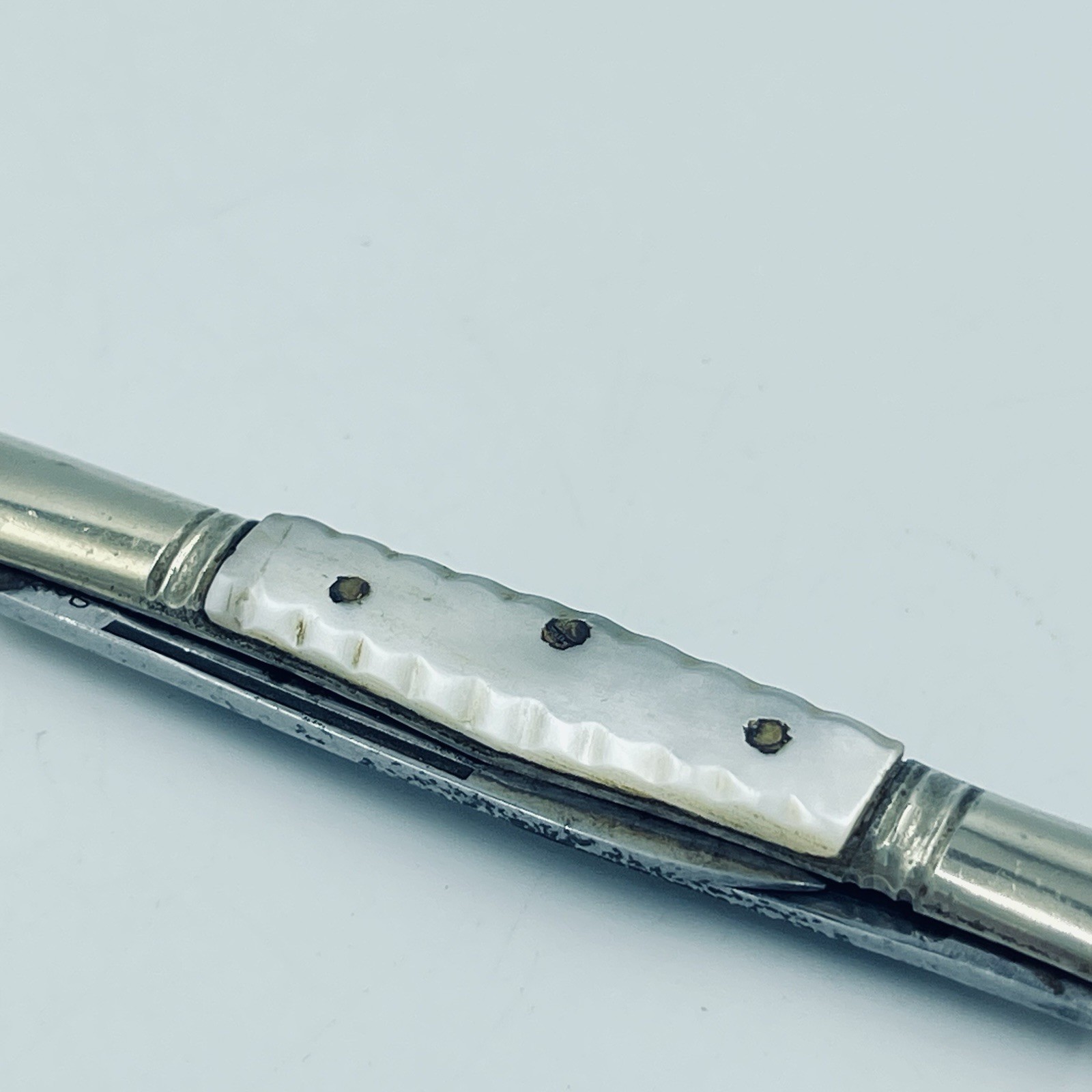 Vintage United Cut Co Germany Carved Pearl Pen Pocket Knife