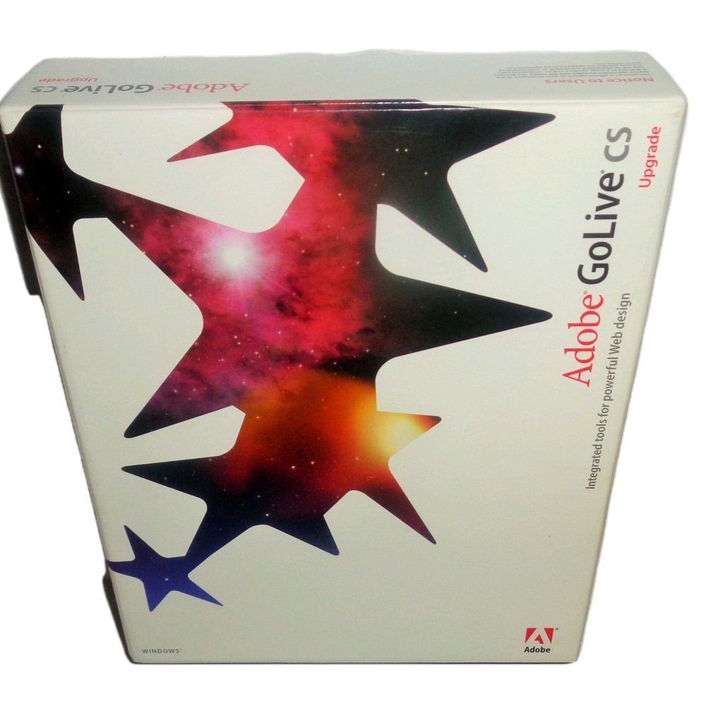 ADOBE GoLive CS Upgrade With Serial # Number For Windows