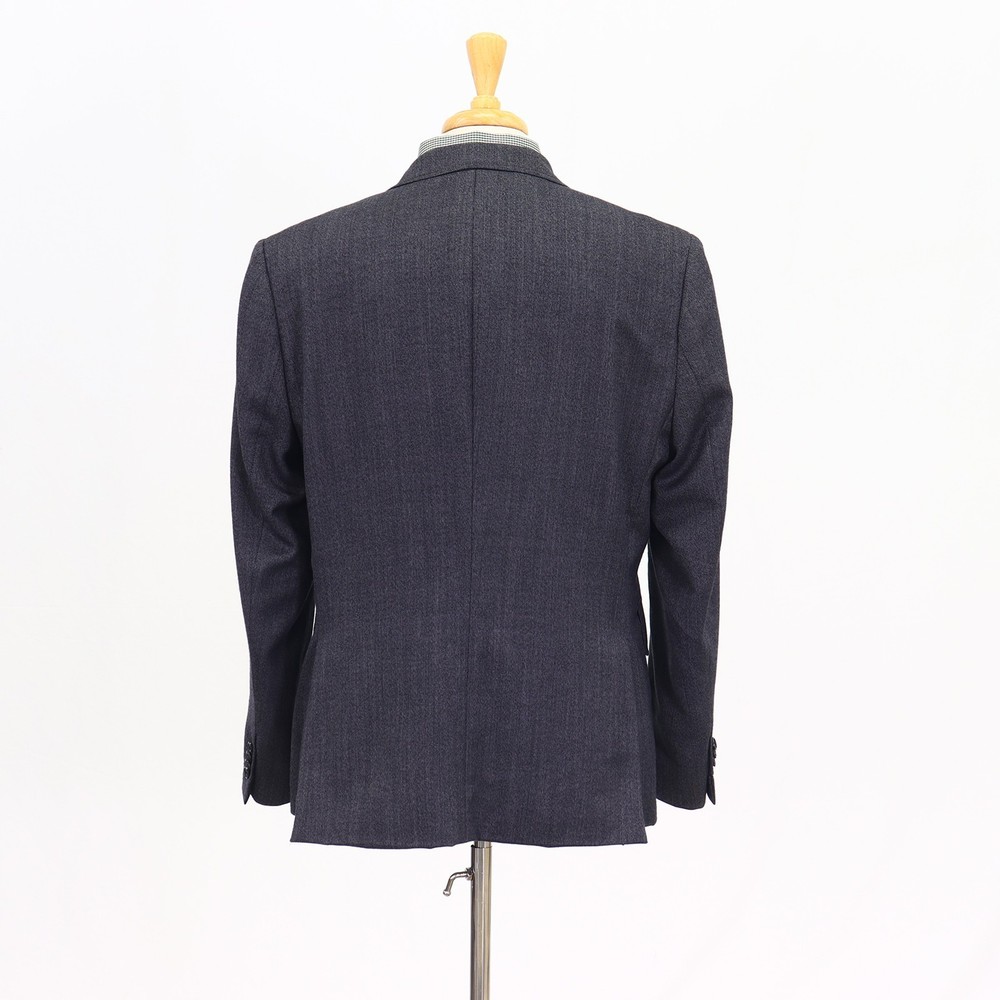 Stafford 46R Gray Sport Coat Blazer Jacket Solid 3B Wool