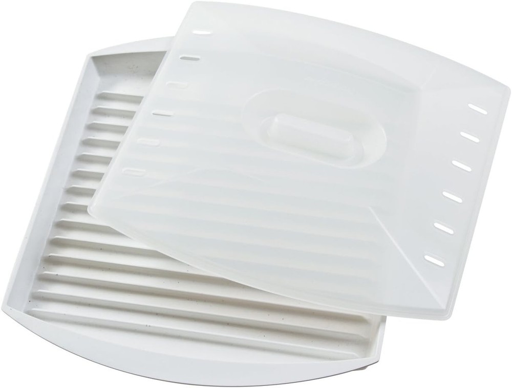 Progressive International Prep Solutions Microwavable Bacon Grill, White, New