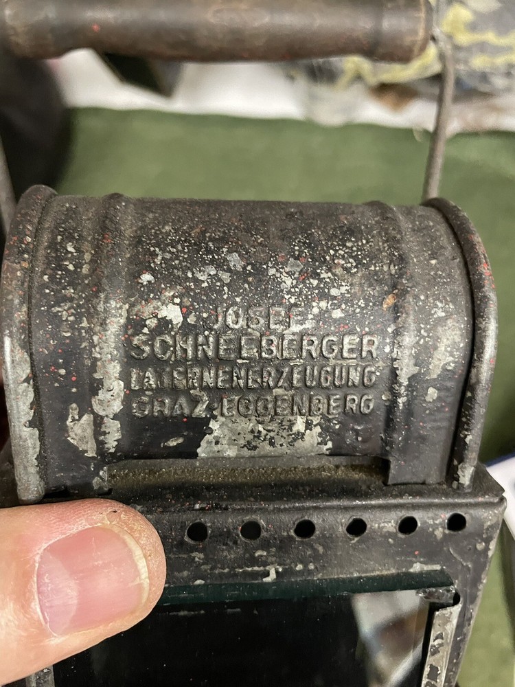 WW2 Original German railway lantern Rare! Well Marked!!