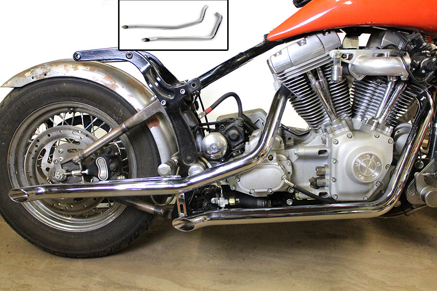 Exhaust Drag Pipe Set Goose fits Harley Davidson
