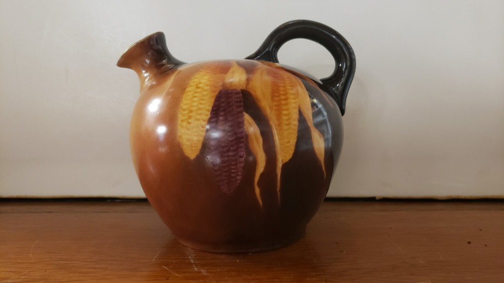 Vienna Austria Ceramic Pitcher/Corn Motif