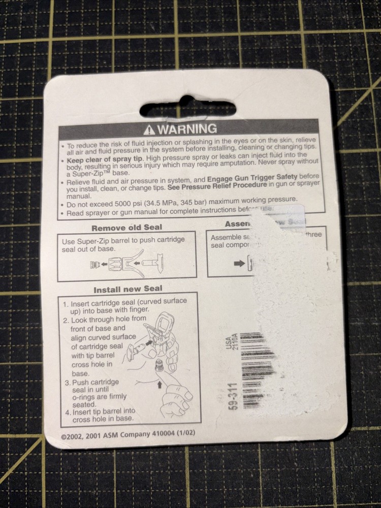 Super Zip Reversible / Switchable Sprayer Zip 59311 New