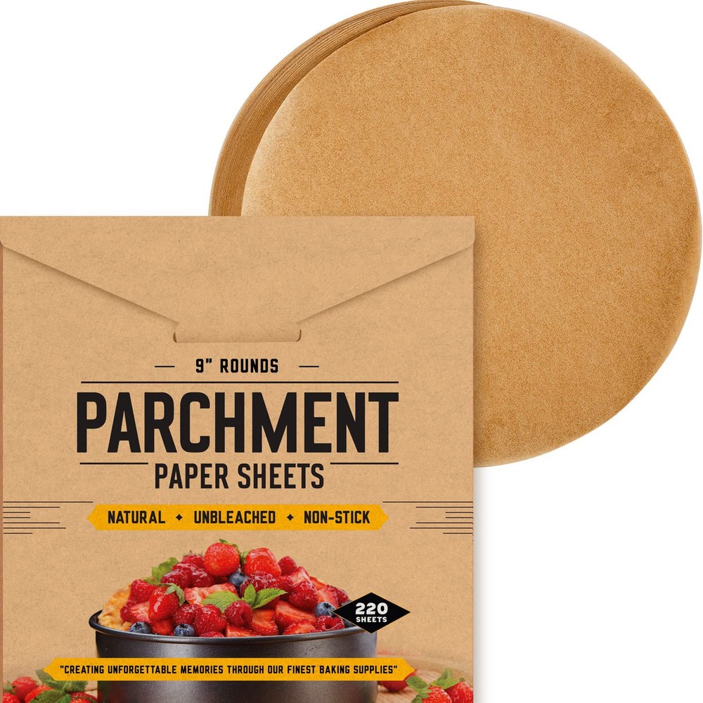 Non Toxic Baking Sheets, 9 Inch Parchment Rounds, Precut