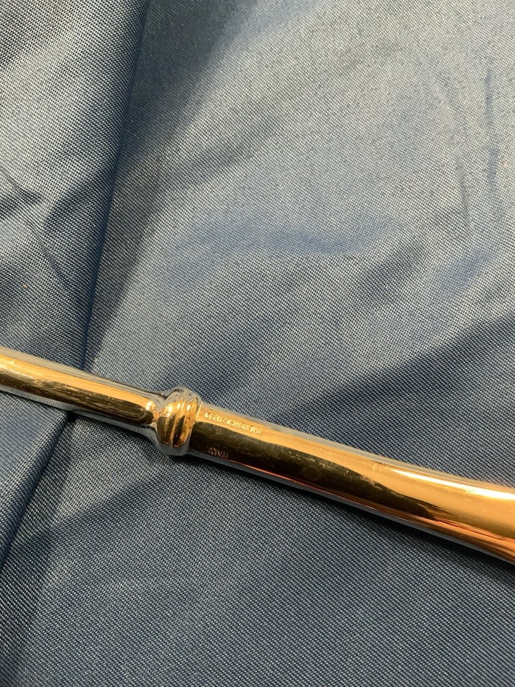 Silver Plate Salad Serving Utensils Spoon Fork Marked Italy 9.25" Bridal Wedding