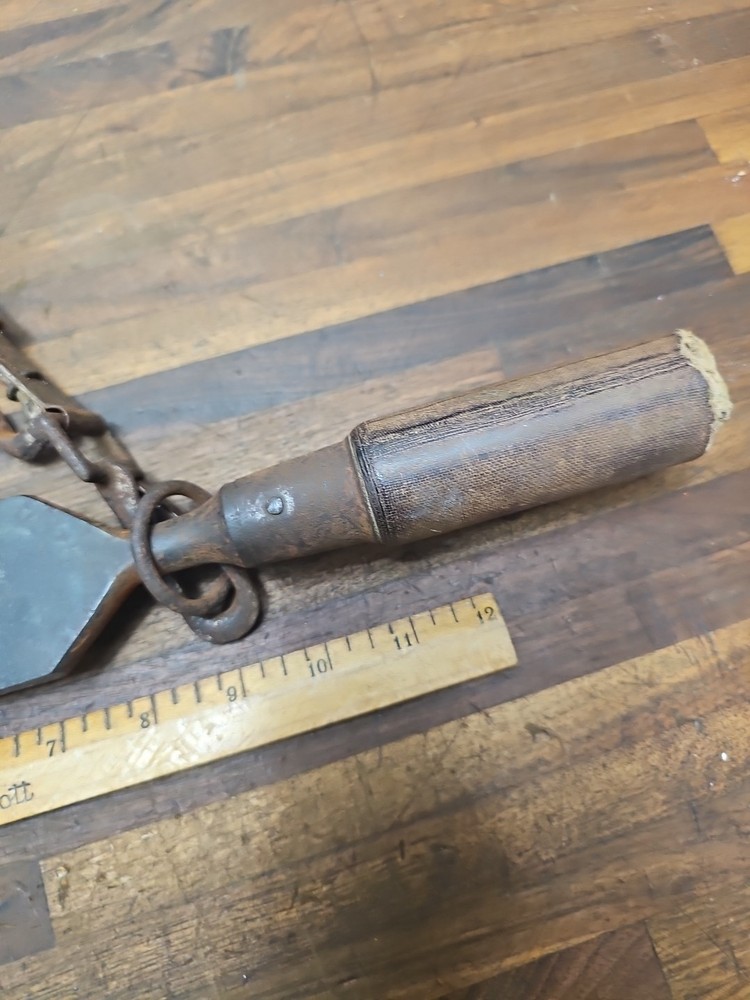 E8- Original Stanley 2" "Bell System" Timber Slick Chisel w/ cover & belt hook